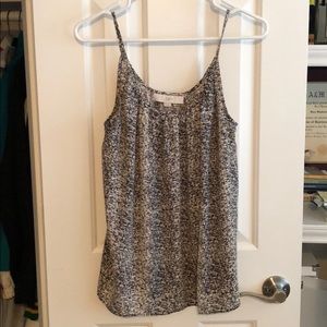 Cream and white strappy cami top